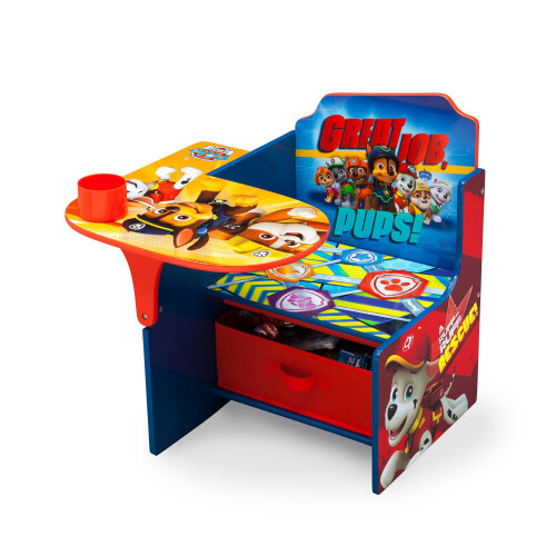 Delta Children Delta Children Bluey Γραφείο με Καρέκλα και Κάδο Αποθήκευσης - Πιστοποίηση Greenguard Gold, Μπλε 2
