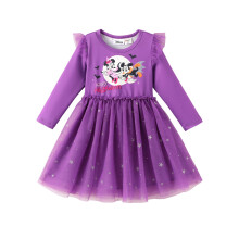 Disney Mickey and Friends Sukienka dla malych dziewczynek Wzburzyc Tiul Dlugi rekaw Tutu Sukienki Swiecacy Prezent urodzinowy Spσdnica z siateczki Ub