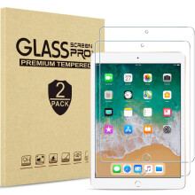 2 Pack for iPad 9.7 Screen Protector (iPad 6th/5th Generation, 2018/2017), iPad Pro 9.7, iPad Air 2 / iPad Air Tempered Glass Screen Film -Clear