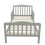 Kcelarec Lit en bois pour chambre d'enfant avec garde-corps de scurit (gris) 3