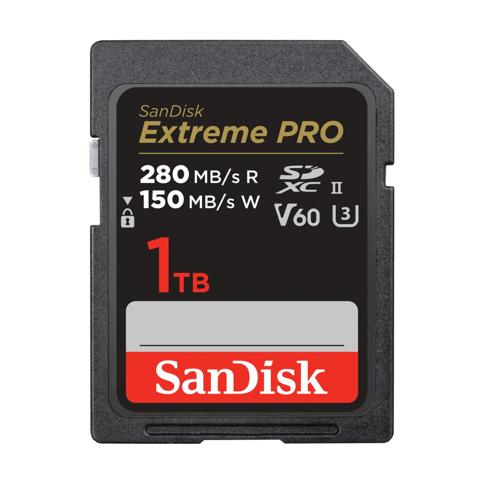 Sandisk Extreme Pro Sdxc Sdsdxep 1Tb 280Mb/S V60 U3 C10 Uhs-Ii Sd Memory Card