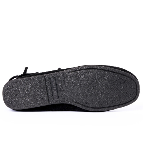 Minnetonka m?nds h?rds?l med to knapper, sort st?rrelse 13 2