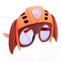 Sun-Staches Paw Patrol Oficjalne okulary przeciwsłoneczne Zuma Akcesoria do kostiumów Soczewki UV400 Czekoladowa brązowa maska laboratoryjna Jeden
