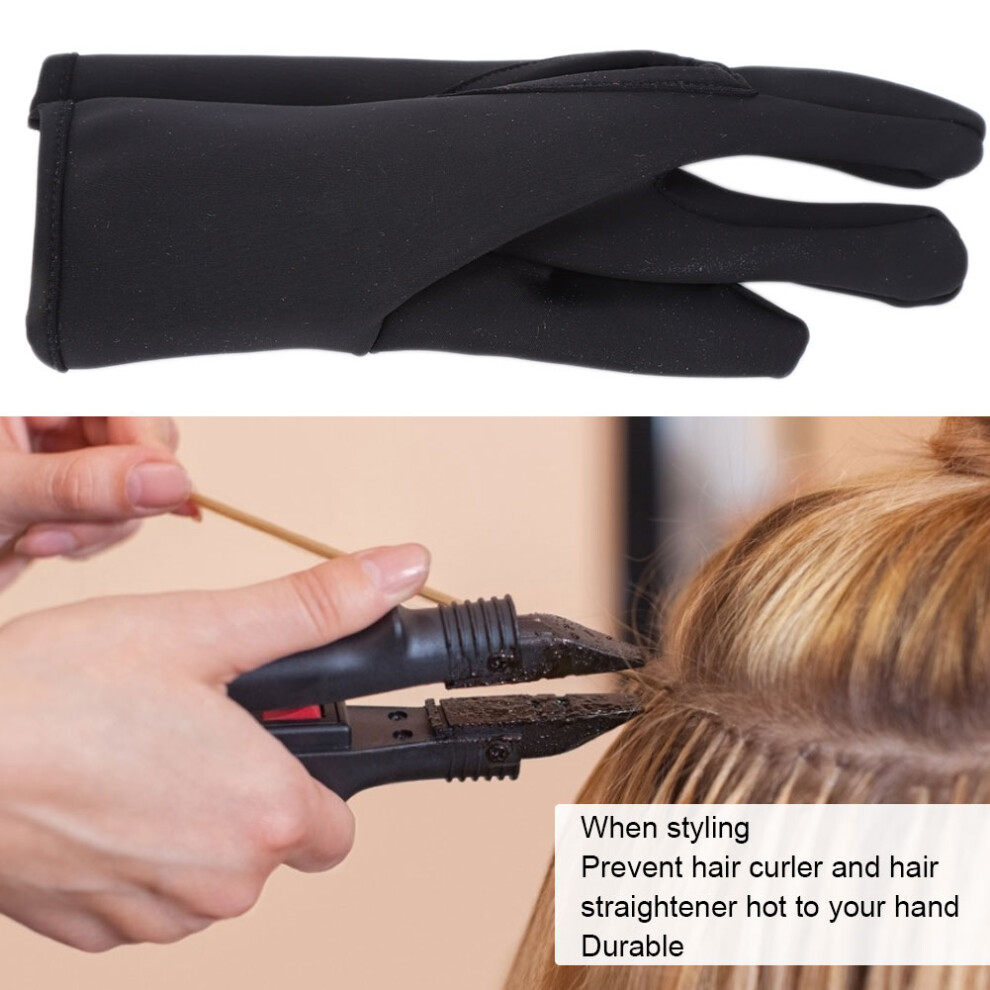 Heat Resistant Hairdressing Glove 3 Fingers Styling Tool Cotton