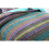 NEWLAKE Stribet Jacquard Style Bomuld Patchwork Senget?ppe Quilt S?t Twin Size 4