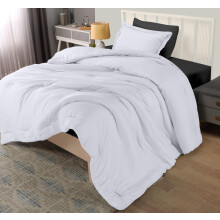 Utopia Bedding Twin Dekbedovertrek Set Wit, 2-delig Tweepersoons Dekbed