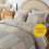 SLPR Coperta Patchwork in Cotone Cotswolds - Dimensione Queen con 2 Federe, Stile Neutro Floreale e Crema 4