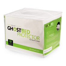 Coprimaterasso resistente all'acqua GhostBed - Silenzioso, leggero, traspirante e senza plastica - Twin White