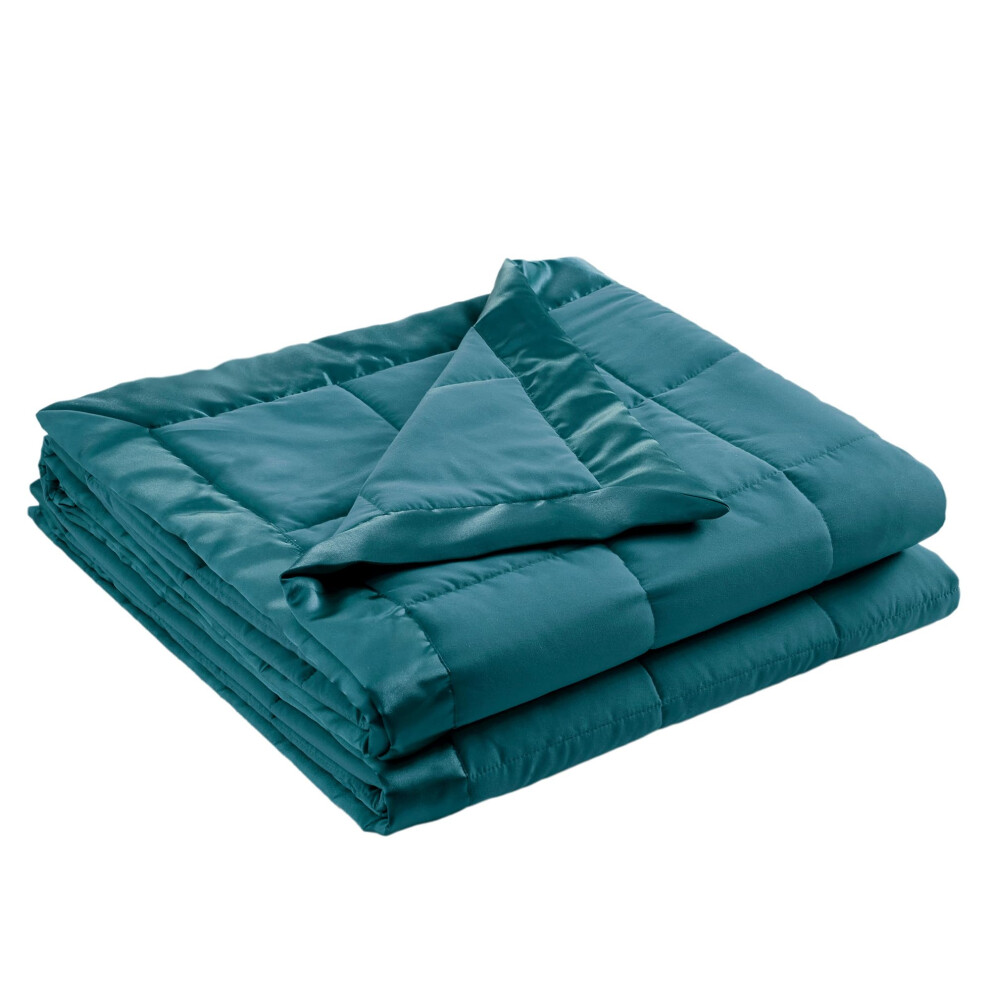 Madison Park Blue Down Alternative Blanket Hypoallergenic 3M Scotchgard Stain Resistant Bedroom Bedding, Standard Full/Queen, Windom Teal