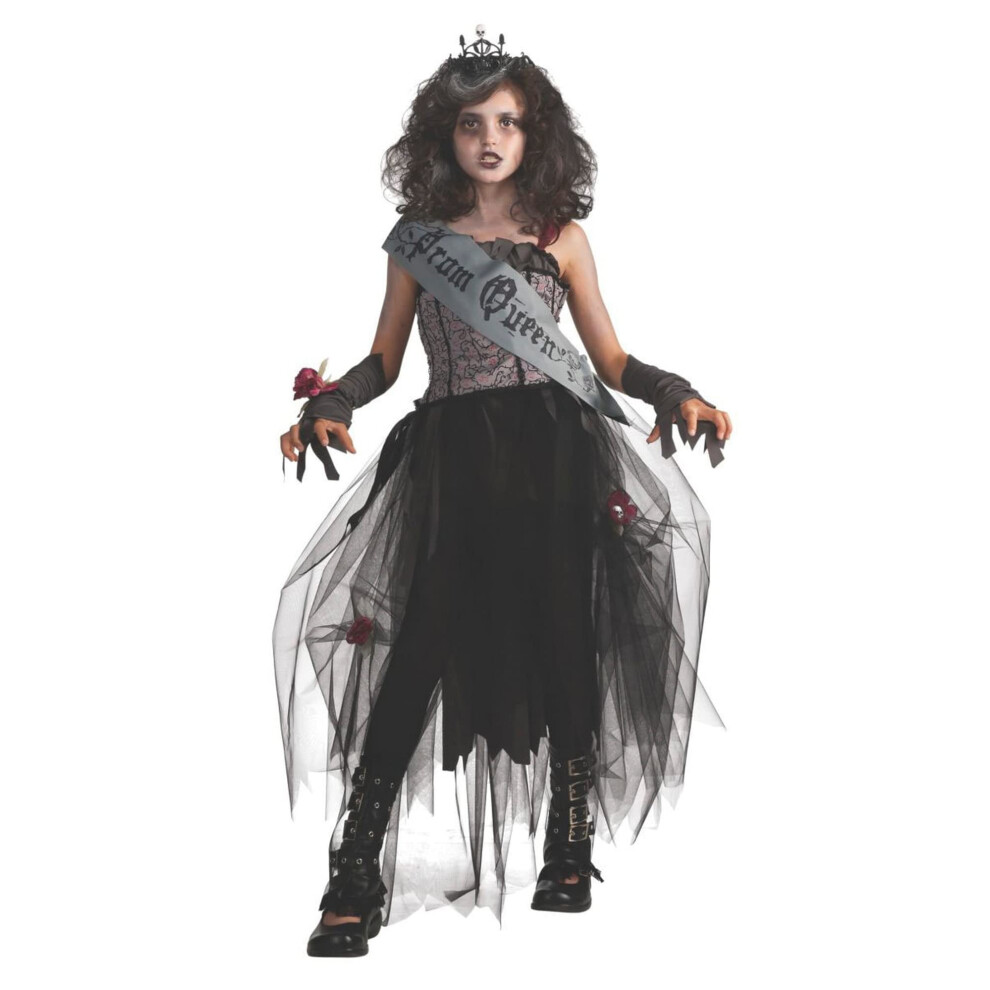 (Extra Large) Official Rubies 884782M Girls Goth Prom Queen Medium Children's Costumes Evil