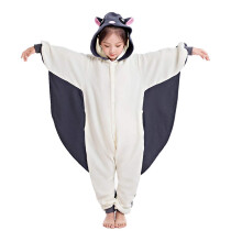 CANASOUR Tutina Chipmunk Halloween Costume Cosplay per Bambini Ragazze Animale Completo Unisex Volantino Topo Pigiama Intero con Cappuccio Morbid