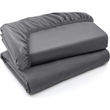 Utopia Bedding Twin Spannbettlaken - 2er Pack - Weiche Mikrofasern - Tiefe Taschen - Pflegeleicht