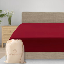 Good Sleep Bedding, lenzuolo con angoli Queen stile hotel, solo tasca profonda, 16 pollici, morbido e traspirante 800 TC, 100% cotone egiziano, l