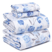RUVANTI 100% Cotton Full Size Bed Sheets 4 Pieces Soft & Breathable Percale Weave Bedding Deep Pocket 16"""" Hotel Standard Crisp Cool Feel Durab