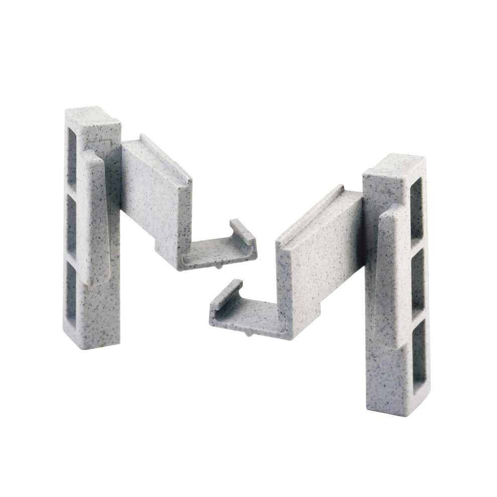 Cambro Cpcc1480 Camshelving Premium Corner Connector L/R 90 Speckled Gray 1 Each 099511922369