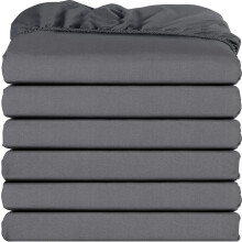 Utopia Bedding Twin XL Lenzuolo con angoli - Confezione da 6 lenzuoli inferiori - Morbida microfibra spazzolata - Tasche profonde Resistente alle