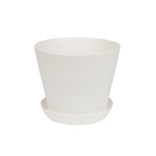 Farbenfroher runder Pflanztopf, einfache Drainage für optimale Wasserversorgung, leichter und dennoch robuster Kunststoff, umweltfreundlich für
