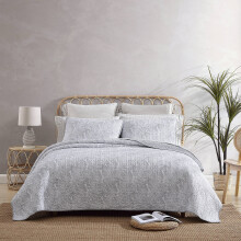 Tommy Bahama - Twin-dekbedset Omkeerbaar katoenen slaapkamerdecor met bijpassend nep tropisch beddengoed met getextureerde achterkant (verontruste wa