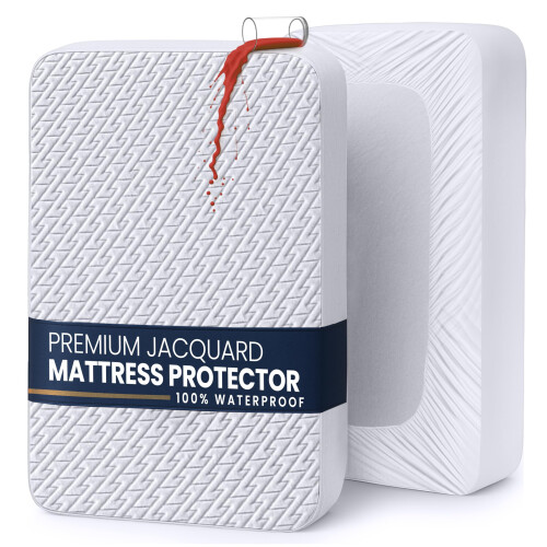 Utopia Bedding Waterdichte Matrasbeschermer King Size, Premium 3D Lucht Soft Stof