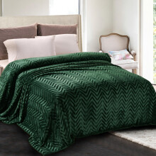 Whale Flotilla Flannel Fleece Queen Size Bed Blanket Soft Velvet Lightweight Bedspread Plush Fluffy Coverlet Chevron Design Decorative Blanket for Al