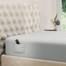 DREAMCARE Solo lenzuolo con angoli King - Lenzuolo con angoli con tasche extra profonde - Adatto a materassi fino a 15 pollici - Lenzuola King co