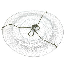 Faltbares Stahlseil-Fischernetzkäfig 45cm Köder Garnelen Krebs Hummer Falle
