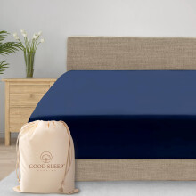 God s?vn Senget?j Twin XL Fitth Sheet - Enkelt Fitted Sheet 800 tr?dantal egyptisk bomuld ekstra lang tvilling 16 tommer dyb lomme bl?de og ?ndba