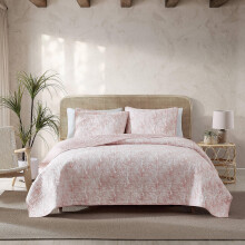 Tommy Bahama - Juego de edredσn tamaρo king reversible de algodσn para decoraciσn de dormitorio con fundas a juego, ropa de cama tropical con rev