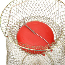 Durable Foldable Fish Shrimp Basket with Stainless Steel Build 33cm Diameter