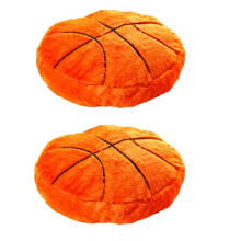 JPORSHU 2 stuks basketbal sport pluizig zacht sierkussen speelgoed basketbal pluche sport thema kussen bol speelgoed cadeau voor kinderen jongen