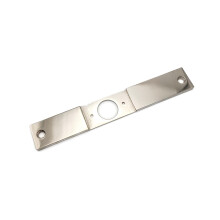 Utskrningsplt 8"""" x 1-1/4"""" | Mortise 86 Prep till Cylindrical 161 Prep | TUFF STRIKE | Polerad krom