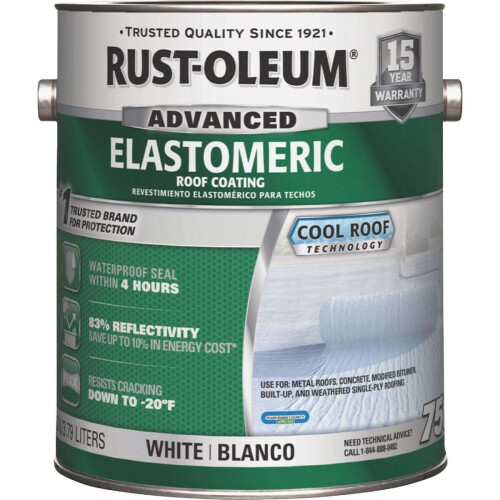 Rust-Oleum Rust-Oleum 301903 10 ?rs Elastomer Tagbel?gning hvid gal 1