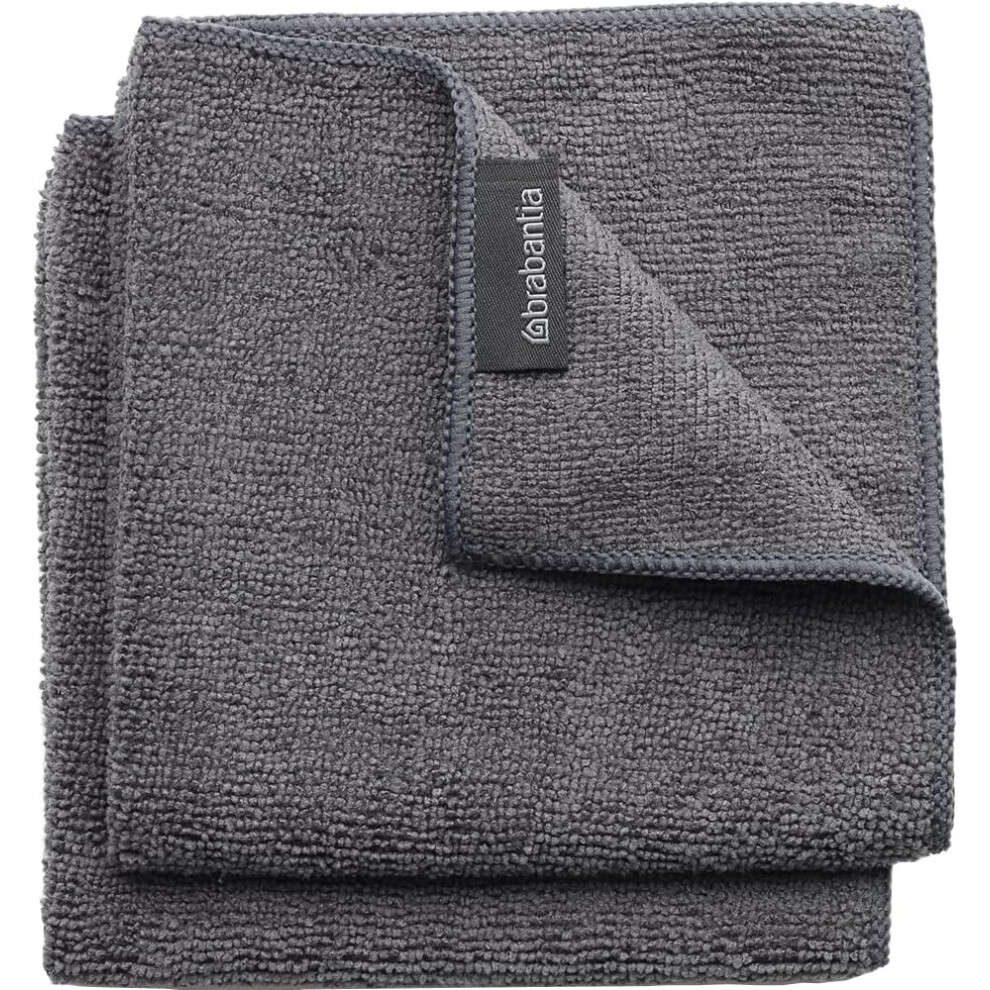 Brabantia Microfibre Dish Cloths / Dark Grey 118029 - Image 5