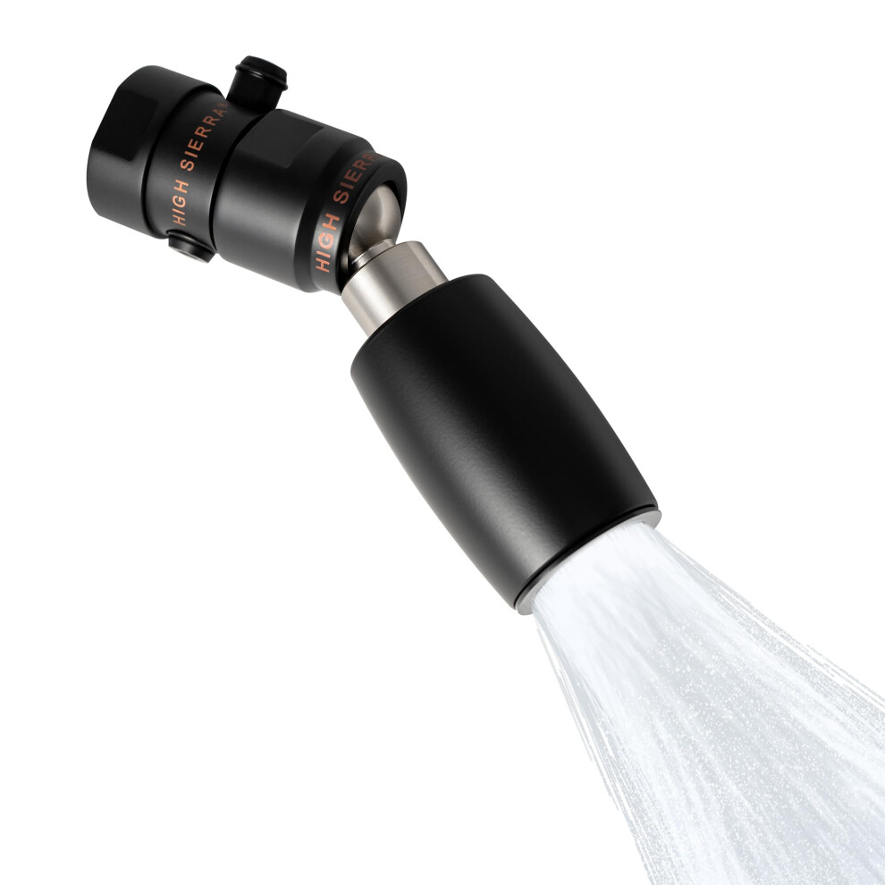 High Sierra Showerheads - Classic Solid Metal 1.25 Gpm Award Winning Ultra Low Flow Shower Head With Trickle Valve Patented Nozzle Never Clogs - Ma 717995627333