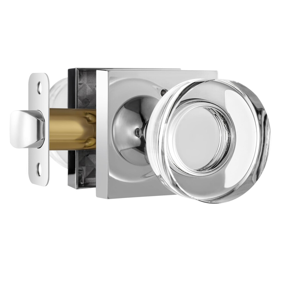 Naubea Crystal Door Knob Polished Chrome Privacy Door Knobs Interior Door Knobs Glass Door Knob For Bedroom And Bathroom 635408121233