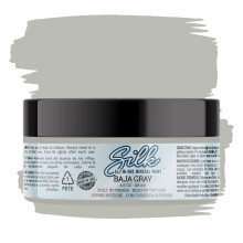 Pintura mineral todo en uno Dixie Belle Silk | Baja Gris (4oz) | Imprimaciσn + capa final a base de agua todo en uno gris claro | Pintura durader