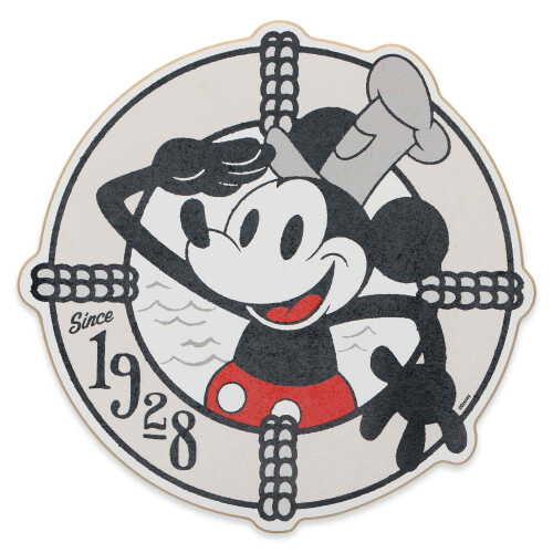steamboat willie mickey mouse wall art prints for... Open Road Brands Disney Mickey Mouse as Steamboat Willie Buoy Wood Wall ...