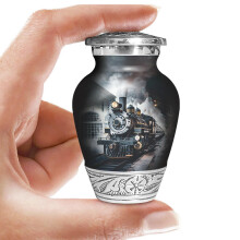 Treinspoorwegurn voor menselijke as | Aandenken handgemaakte begrafenismonument | Decoratieve crematie-urn voor dames en heren