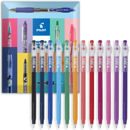 Pilot 12 X Assorted Pilot FriXion Erasable Gel Pens 2