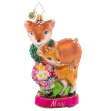 Christopher Radko Hand-Crafted European Glass Christmas Decorative Ornament Celebrate All Moms