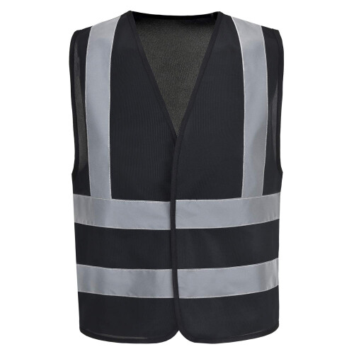 AYKRM schwarze Warnweste fr Herren (XS-8XL) (Large Black)
