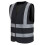 AYKRM schwarze Warnweste fr Herren (XS-8XL) (Large Black) 3
