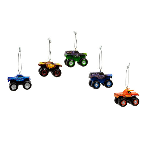 Monster Jam Kurt Adler Monster Jam Ensemble de dcorations miniatures 5 pices 2