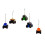 Monster Jam Kurt Adler Monster Jam Miniatur-Ornament-Set, 5-teilig 4