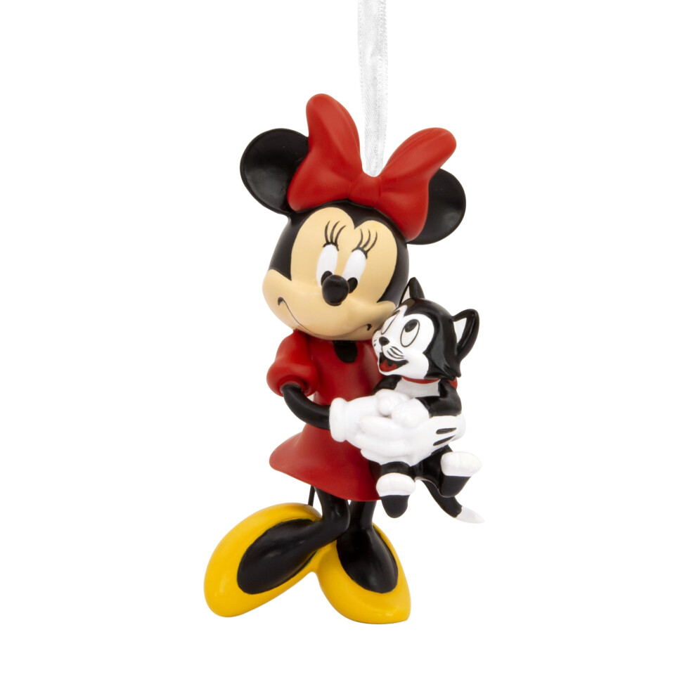 Hallmark Disney Minnie Mouse Holding Kitten Christmas Ornament