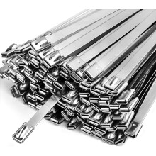 Metalen kabelbinders 100 stuks 11,8 inch 304 roestvrijstalen kabelbinders Multifunctionele metalen kabelbinders - Geschikt voor buitenkettingschakelh