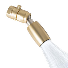 Pommeau de douche High Sierra Pommeau de douche classique en mtal massif 1,8 GPM prim faible dbit avec valve d'coulement, buse brevete q