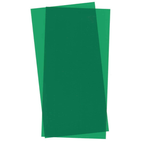 Placas Transparentes Verdes 6X12X.010 2 pc