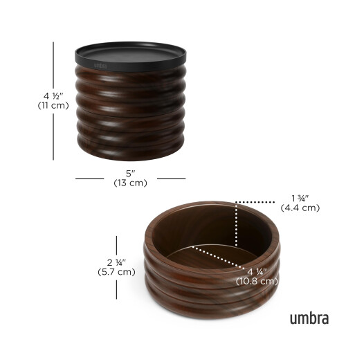 Umbra UMBRA Tesora Houten Sieradendoos Zwart/Walnoot 2