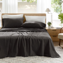 Comfort Spaces 100% Cotton Sheets Full Breathable & Ultra Soft Cotton Sheets Naturally Cool Cotton Bed Sheets with 14"""" Elastic Pocket Fits up to 1